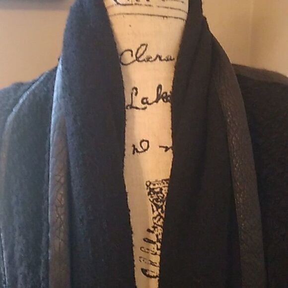 IRO BLACK CLASSIC OPEN FRONT  BOUCLE CARDIGAN/BLAZER SIZE 38 EURO - Picture 3 of 12